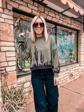 The Maxdell Cactus Crop Sweater (Green)