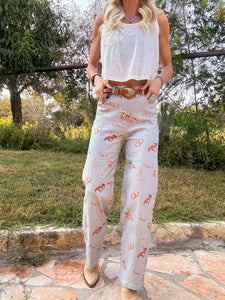 The Pipe Creek Cowgirl Pants (Blue) - The Vintage Emmie