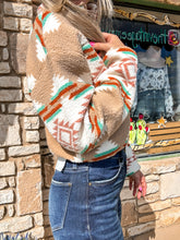 The Durham Cropped Sherpa Jacket (Tan Multi)