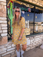 The Dolores Floral Dress (Yellow)