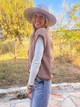 The Concan Oversized Sweater Vest (Brown)