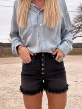 The Belton Denim Shorts (Black)