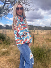 The Tamina Aztec Pullover (Teal Mix)