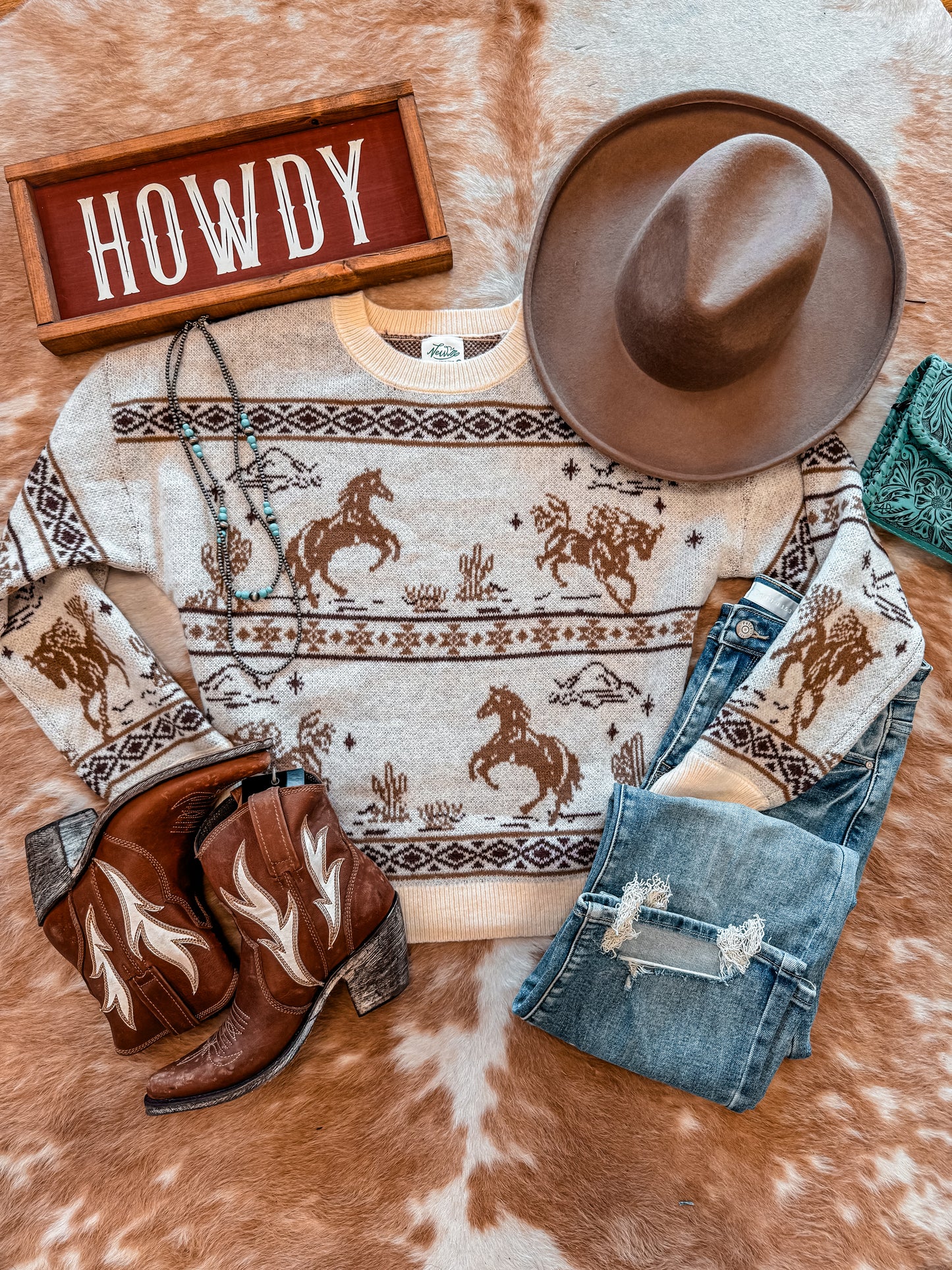 The Gratis Horse Sweater - The Vintage Emmie