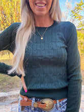 The Cora Cable Knit Sweater (Green)