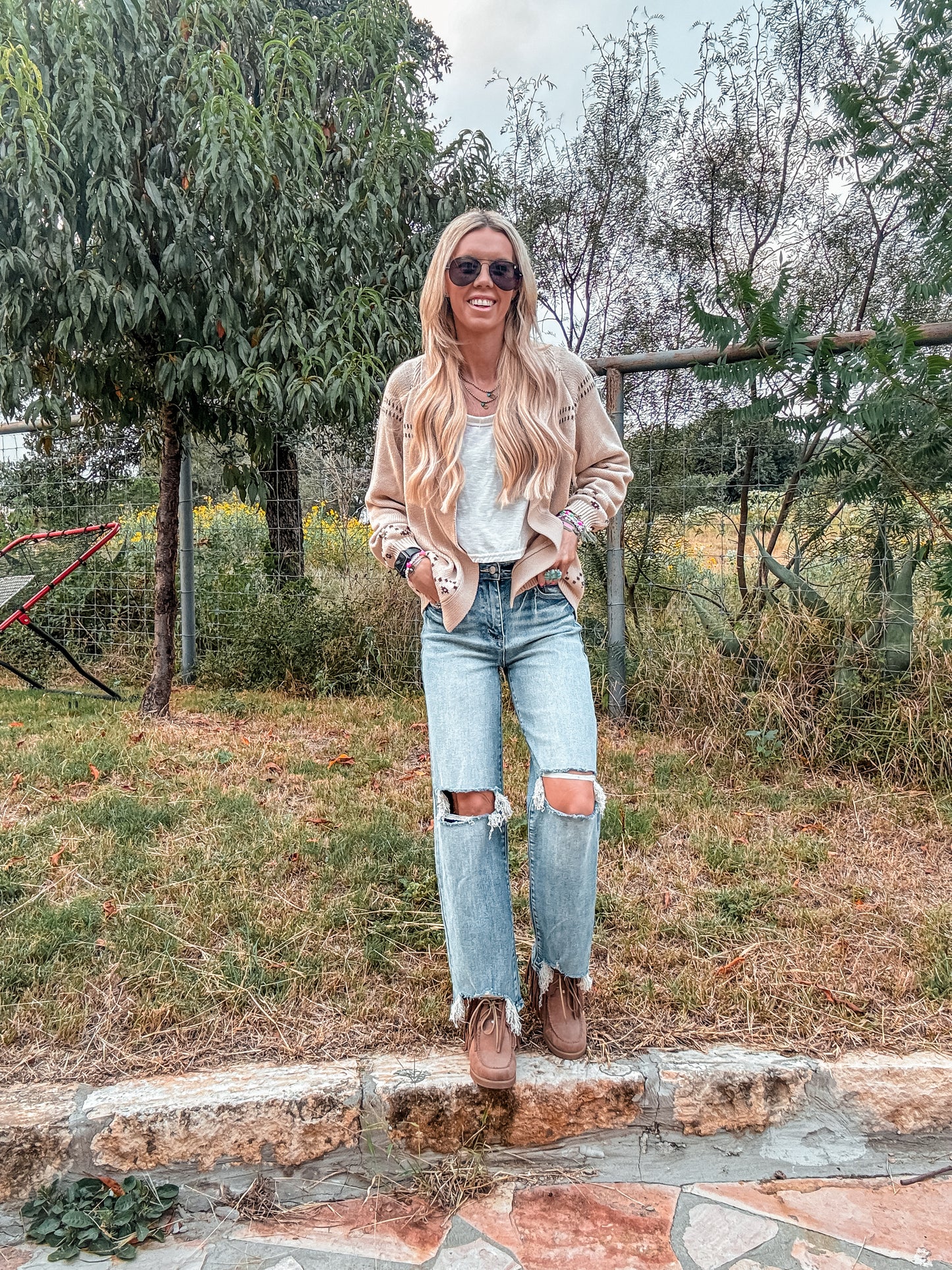 The Reagan Horse Cardigan - The Vintage Emmie