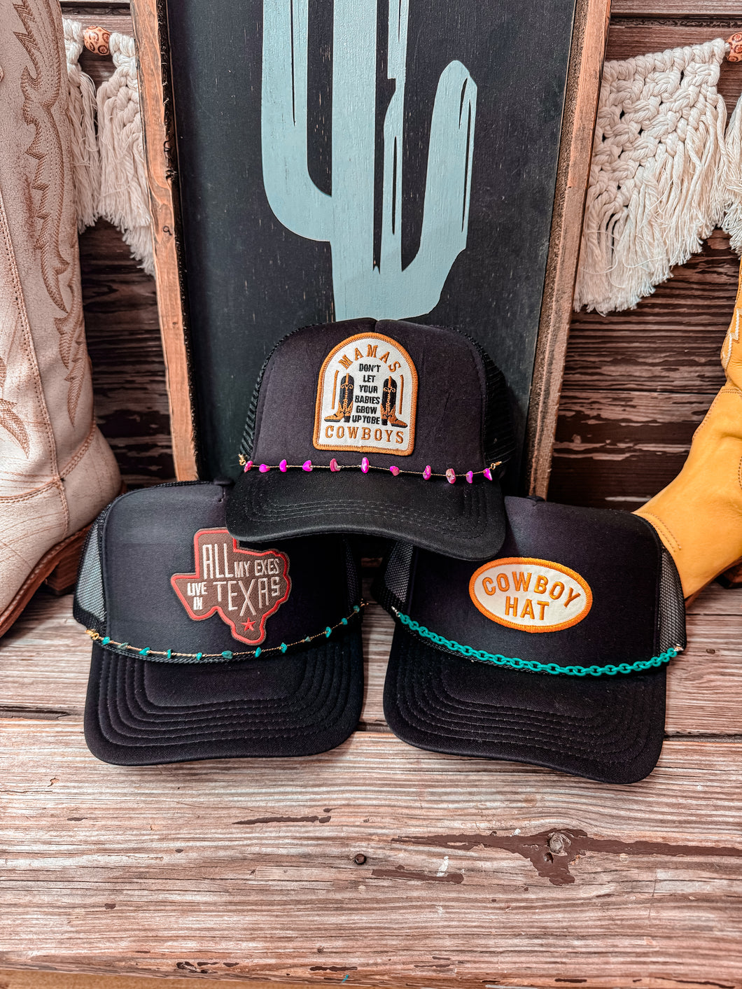 Country Trucker Hats (Black)