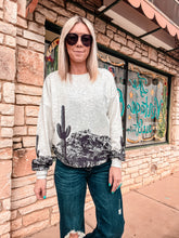 The Crowley Cactus Long Sleeve Sweater (Ash)