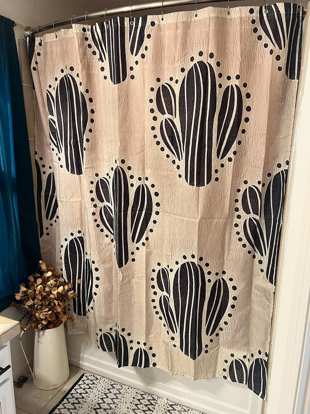 Dotted Cactus Shower Curtain