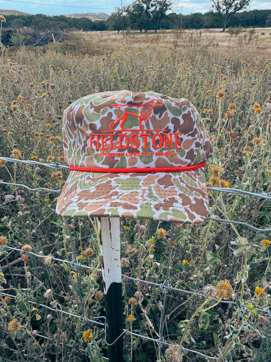 Fieldstone Retro Camo Rope Hat - The Vintage Emmie