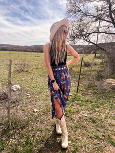 The Willow City Cowboy Skirt (Blue)