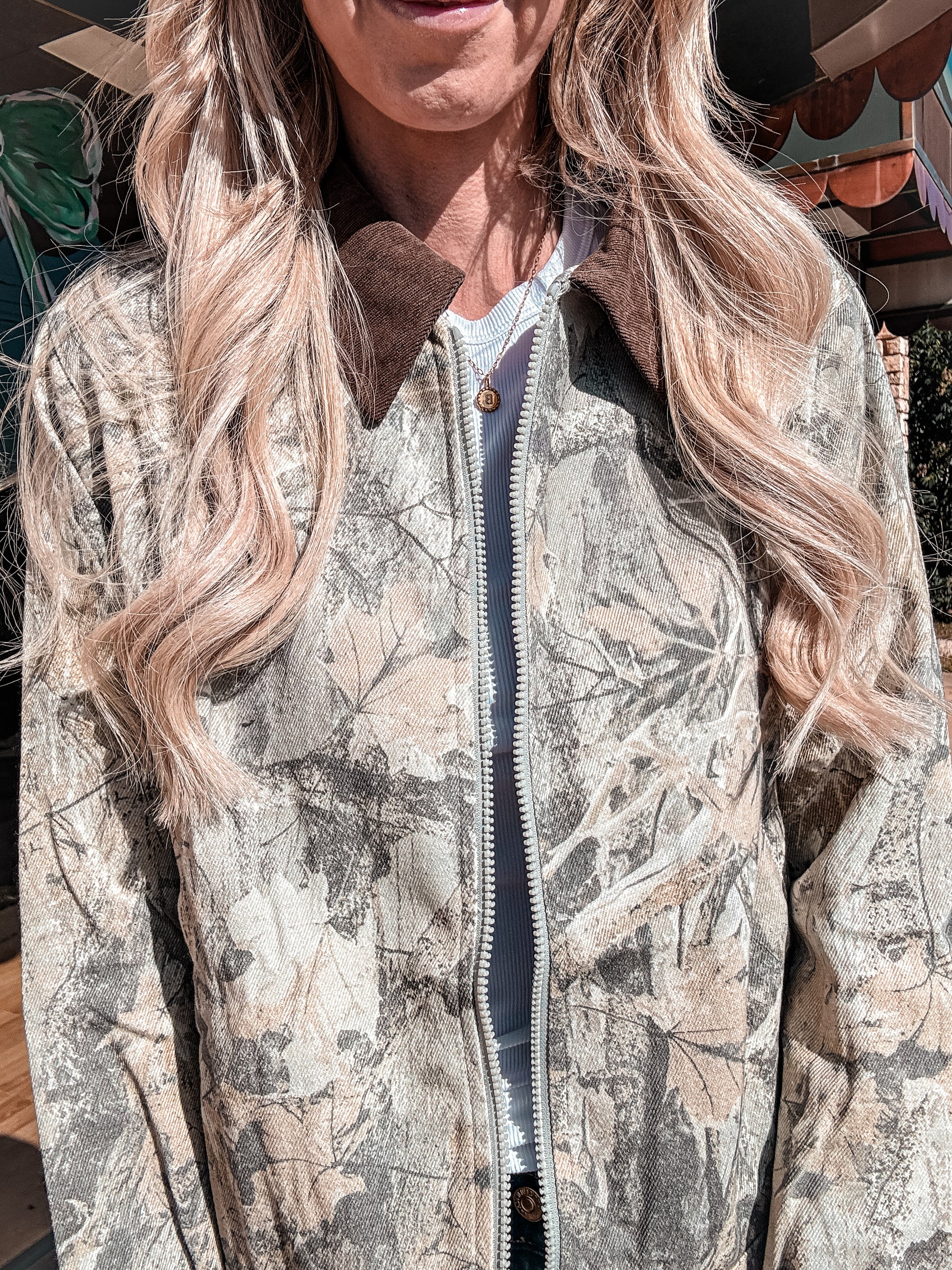 The Quinlan Camo Jacket - The Vintage Emmie