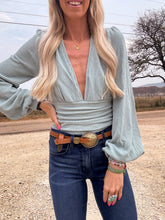 The Duval Bodysuit (Sage) - The Vintage Emmie