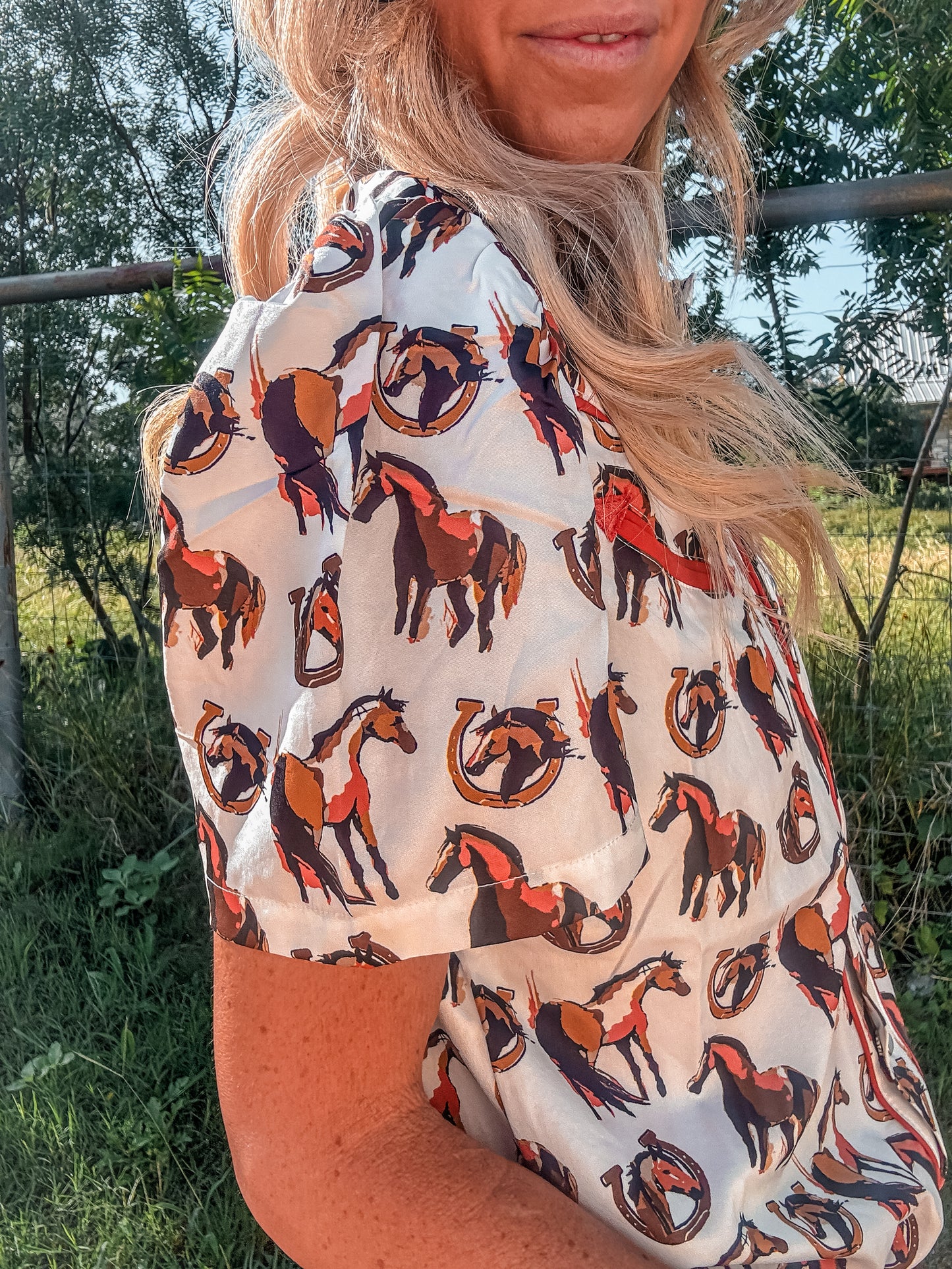 The Olimto Horse Button Down - The Vintage Emmie
