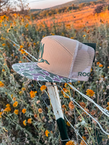 Roost Waterfowl Tan 3D Puff Logo Hat