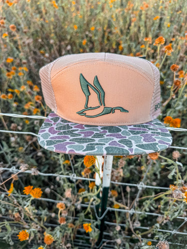 Roost Waterfowl Tan 3D Puff Logo Hat