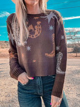 The Clyde Metallic Cowboy Sweater (Brown)