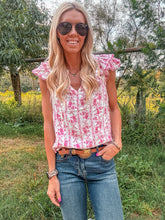 The Willamar Floral Top (Pink)
