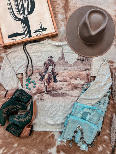 The Desert Cowboy Long Sleeve Top