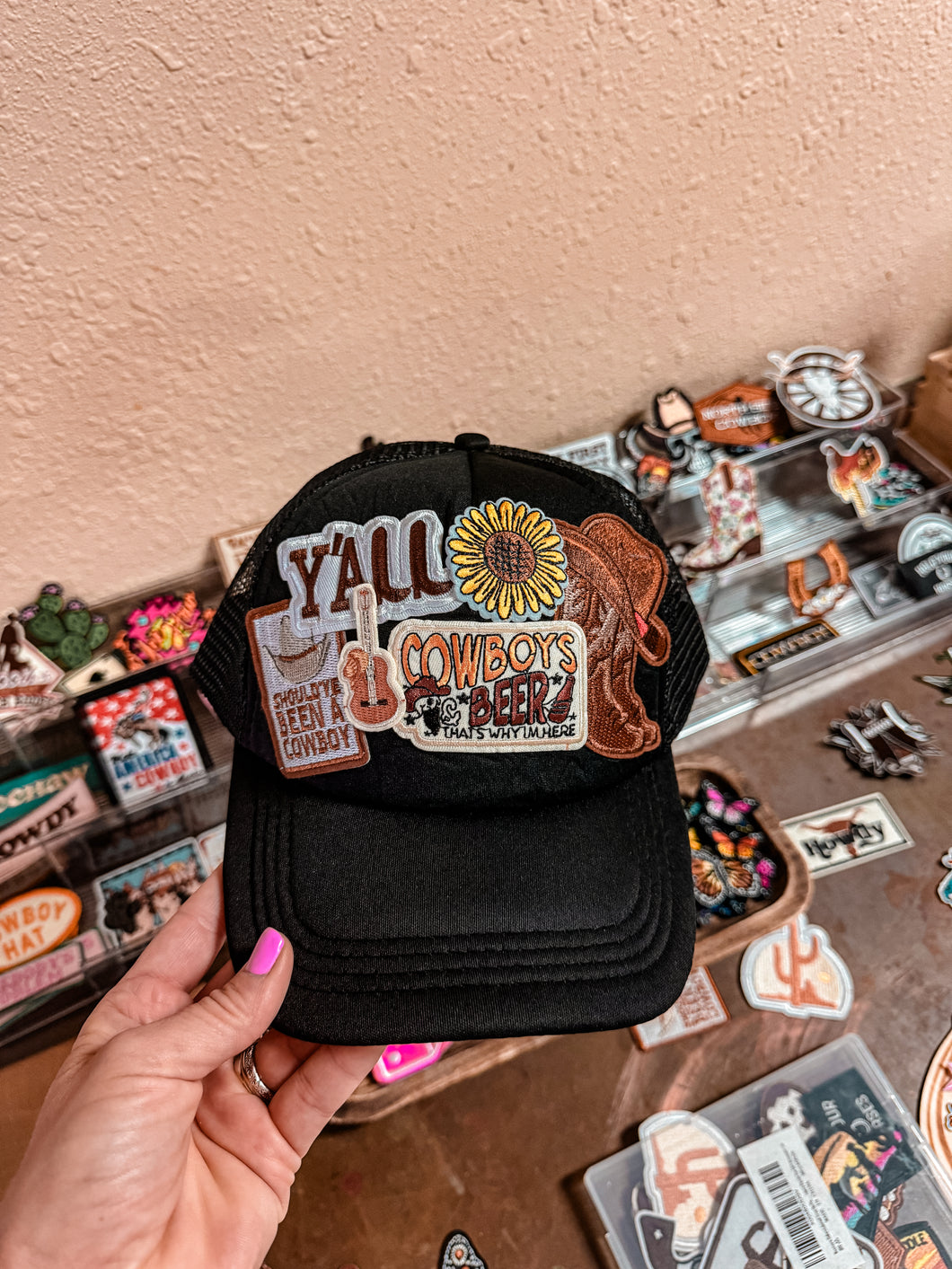 Cowboys & Beer Custom Trucker Hat