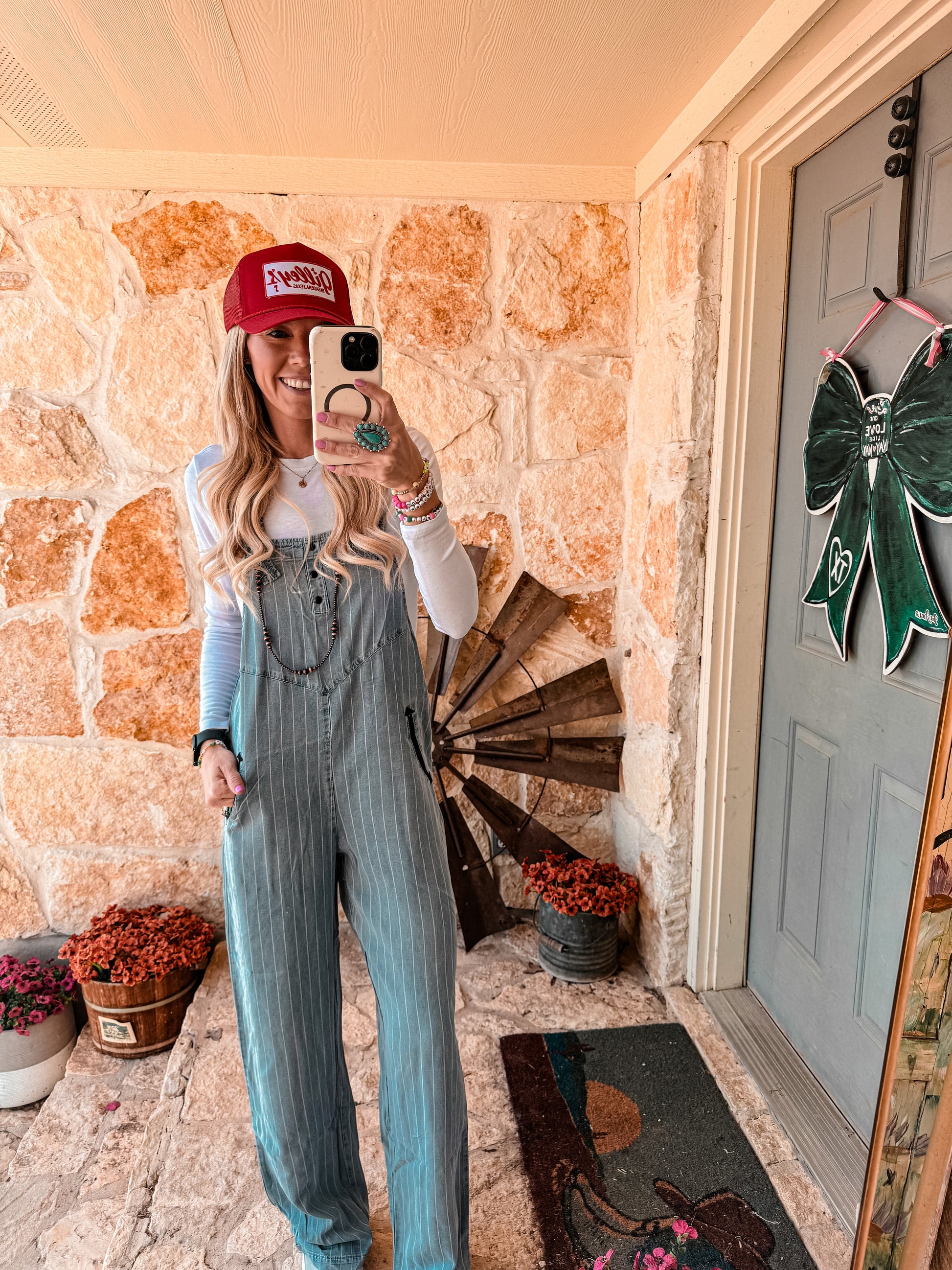 The Oakhurst Pinstripe Overalls (Denim Blue) - The Vintage Emmie