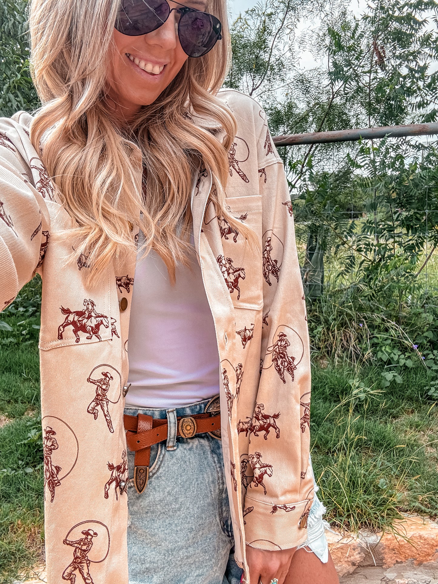 The Weimar Western Button Down (Cream) - The Vintage Emmie