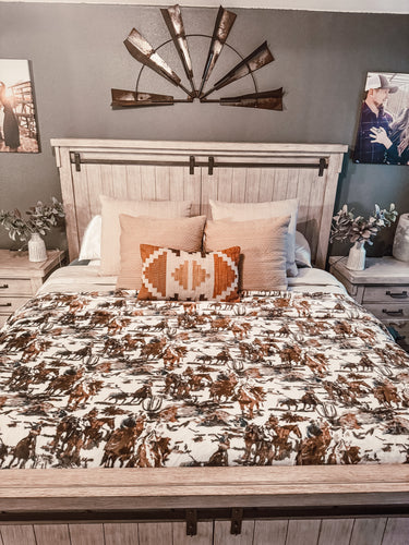 The Cowboy Home Throw Blanket