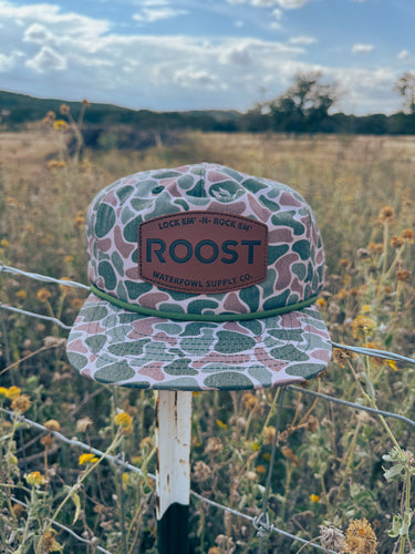 Roost Vintage Camo Leather Patch Hat - The Vintage Emmie