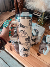 Western Desert Scene Tumbler (Off White)