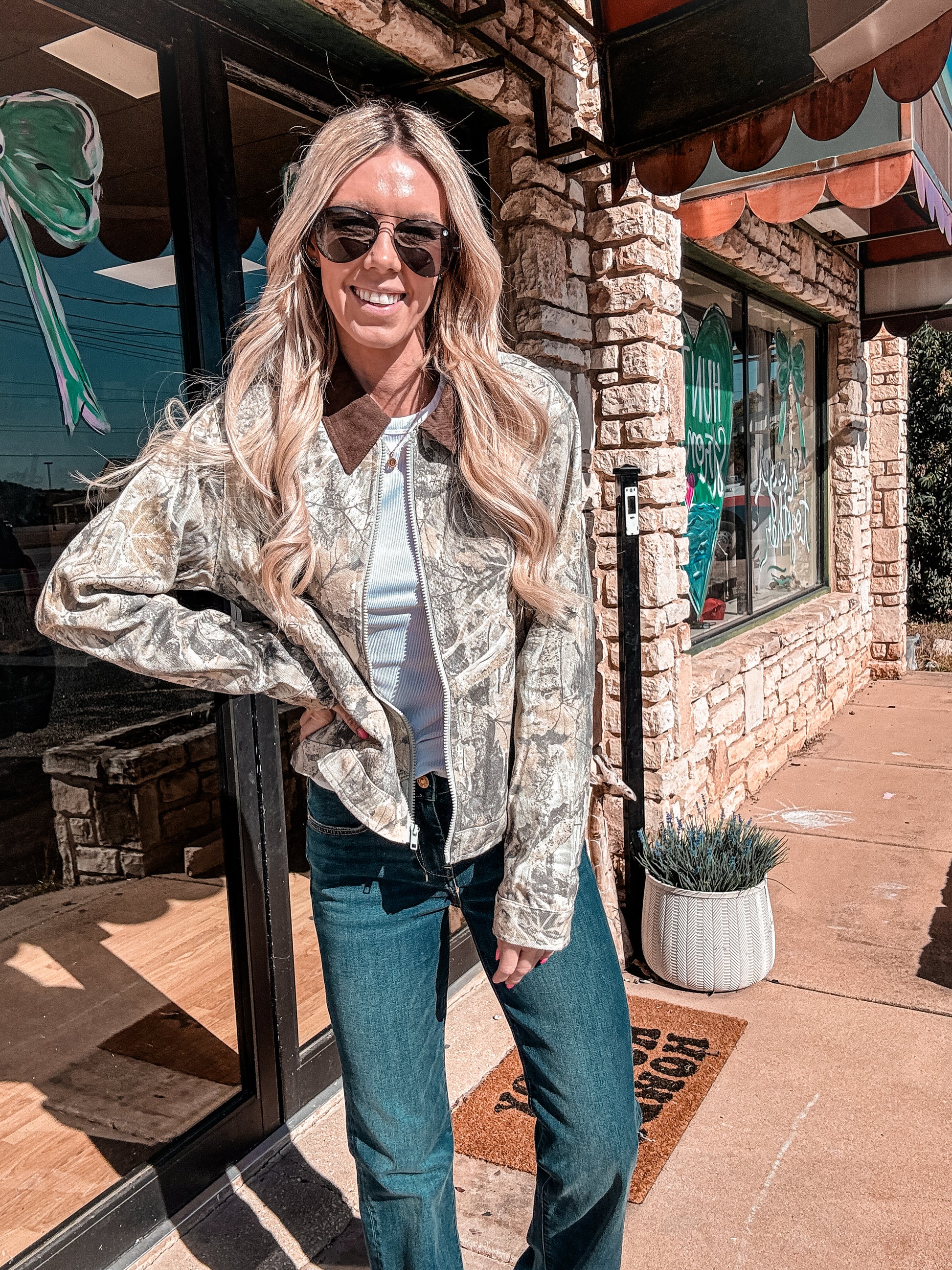 The Quinlan Camo Jacket - The Vintage Emmie