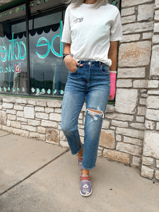 The Hitson High Rise Crop jeans