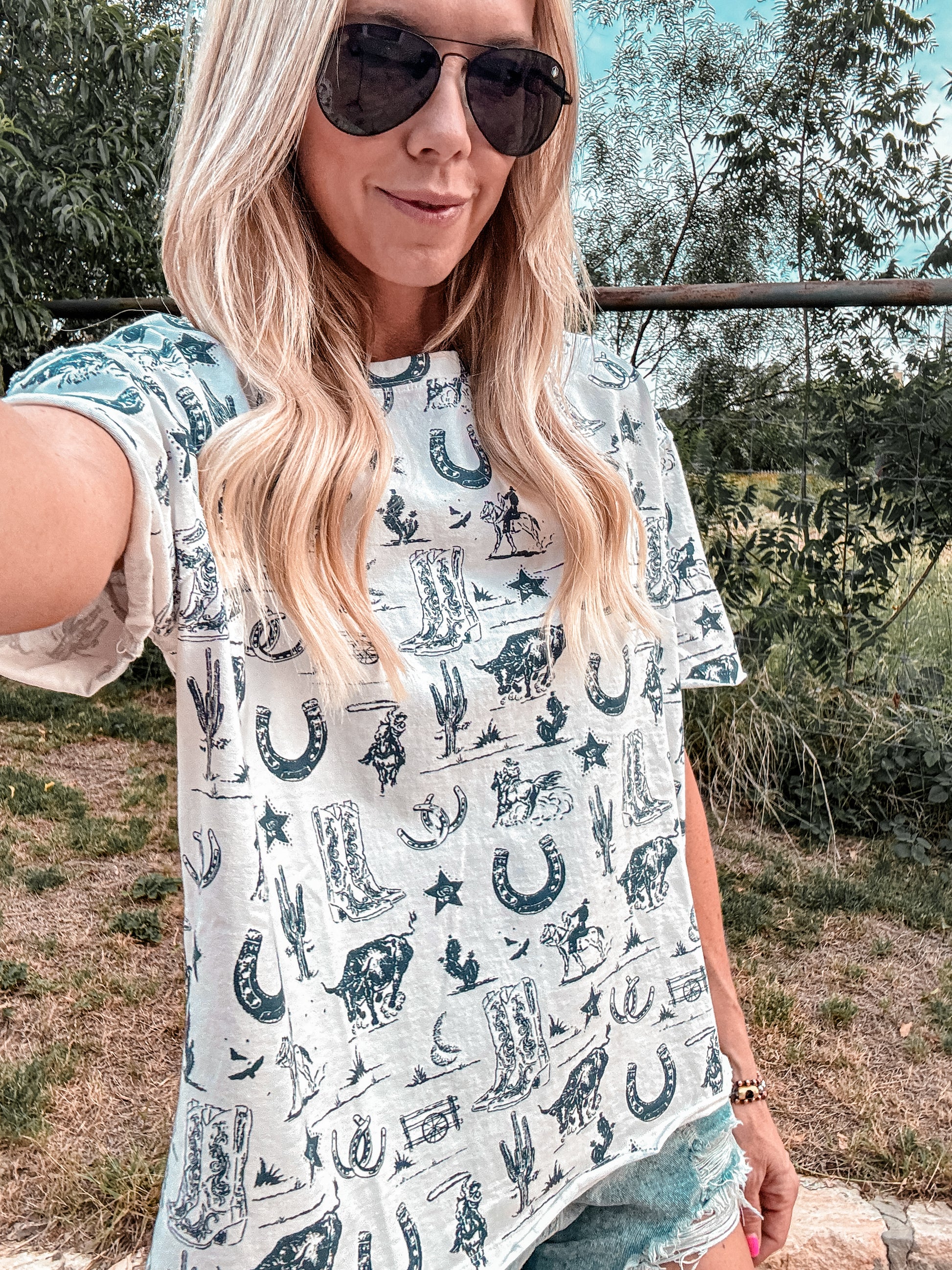 The Warrenton Western Top (White) - The Vintage Emmie