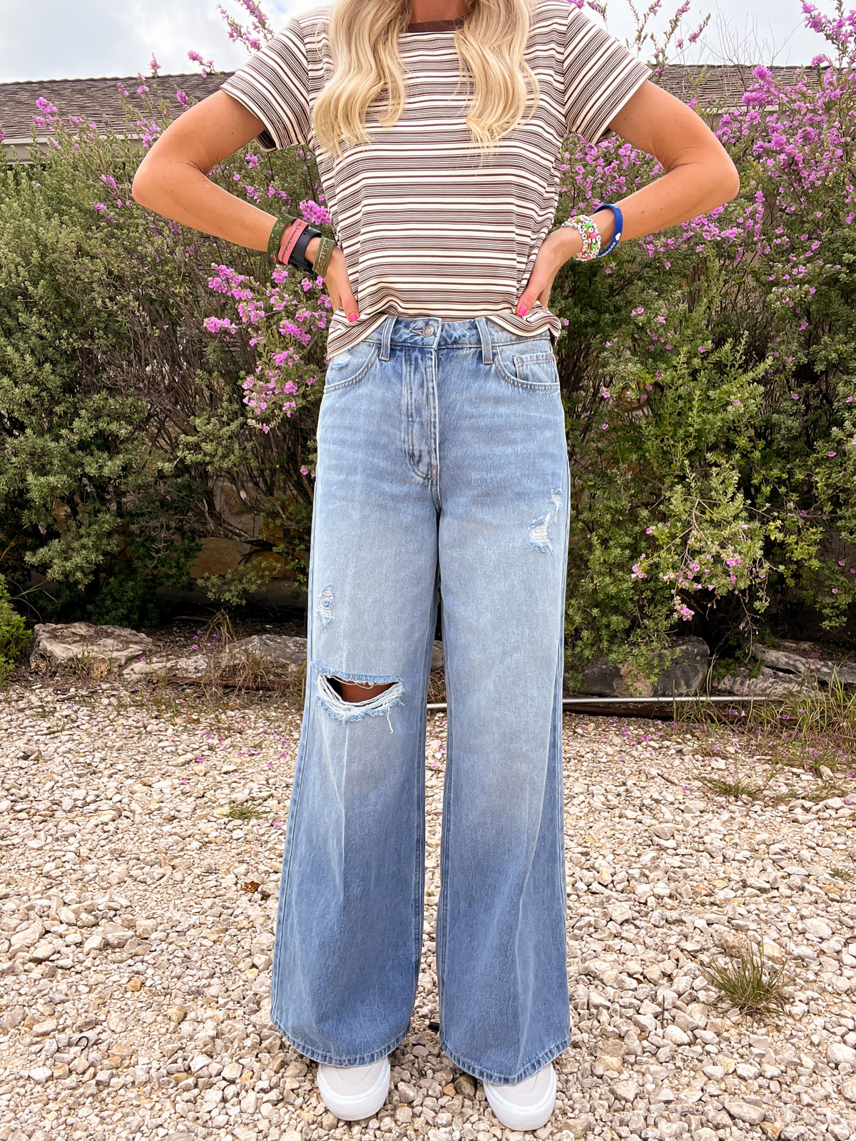 The Calloway Wide Leg Denim Jeans