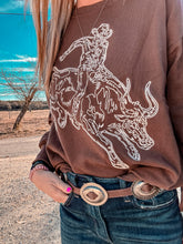 The Wesson Bull Ridin Cowboy Sweater