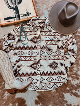 The Anderson Aztec Fleece Shacket (Cream)