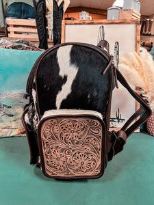 The Blue Ridge Cowhide Backpack (Tooled Leather)