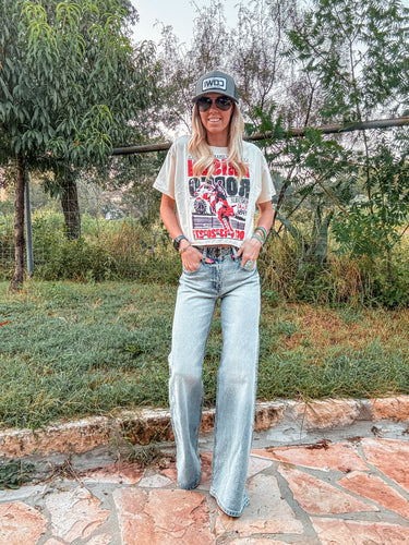 The Tecula Wide Leg Denim Jeans (Medium Wash) - The Vintage Emmie