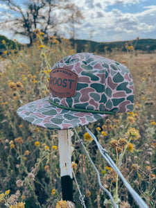 Roost Vintage Camo Leather Patch Hat - The Vintage Emmie