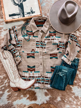 The Bremond Aztec Shacket (Taupe)