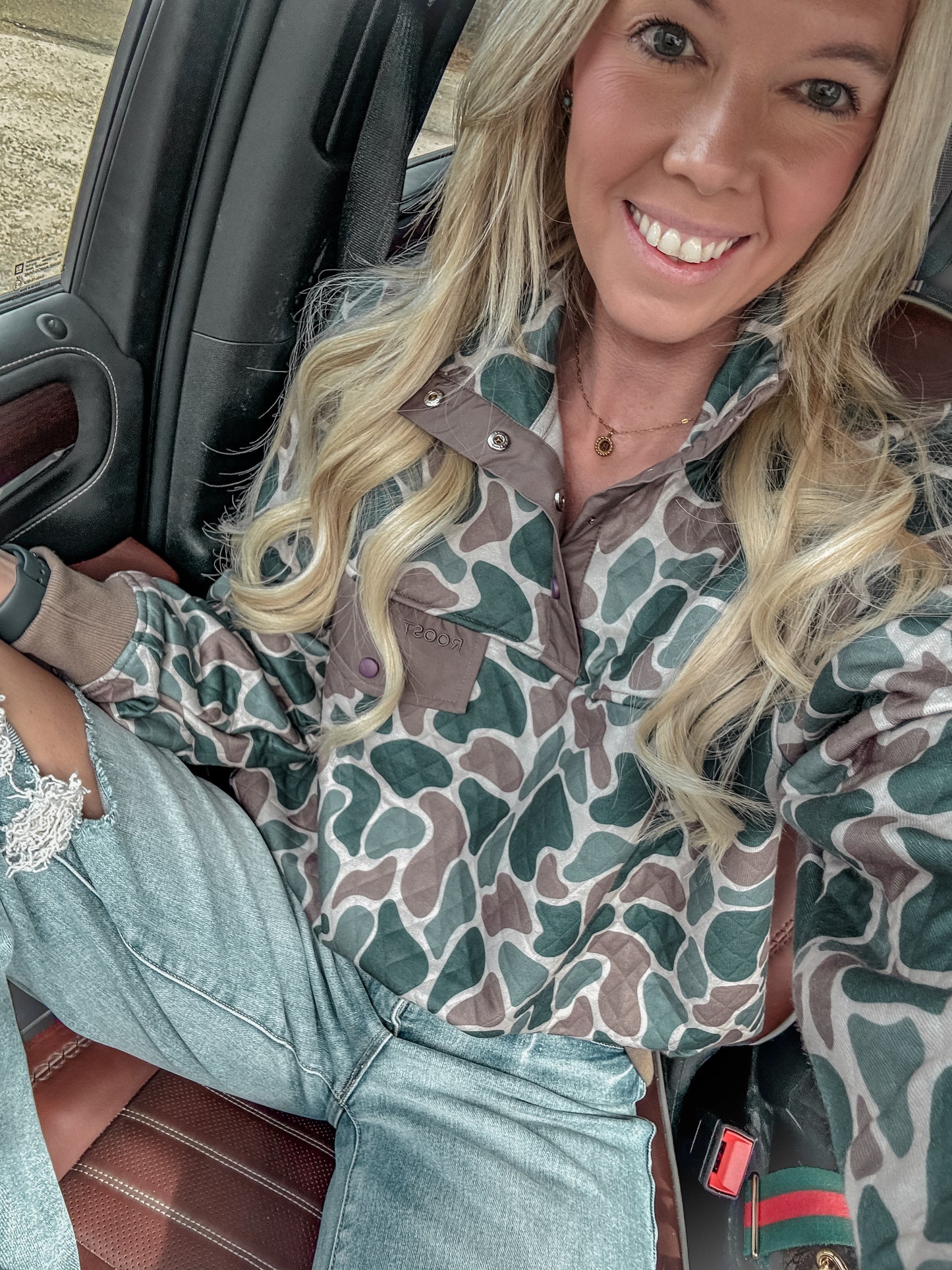 Roost WaterFowl Camo Quilted Pullover