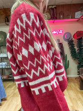 The Canton Aztec Sweater (Red)