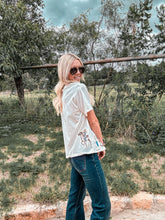 The Orla Western Embroidered Top (White)