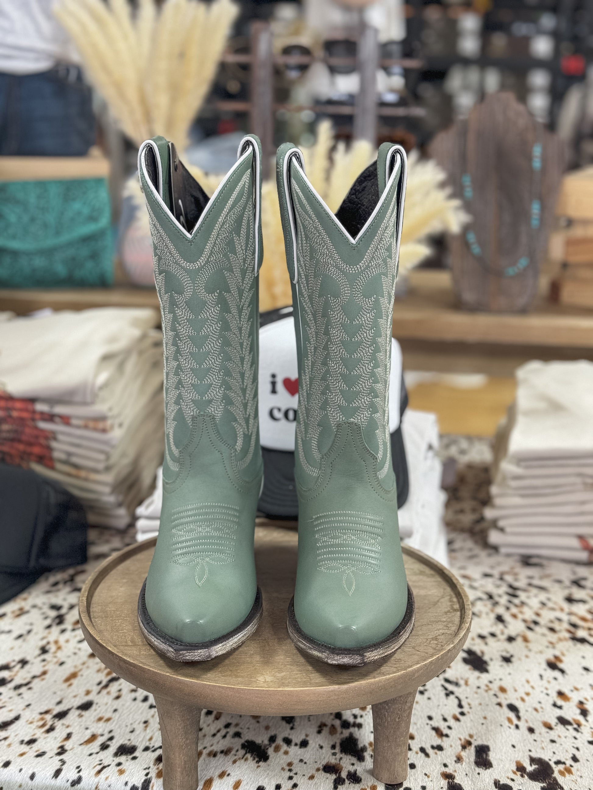 Liberty Black Caborca Silver Boots (Arkansas Ciel) - The Vintage Emmie