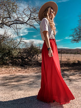 The Maydell Maxi Skirt (Red)