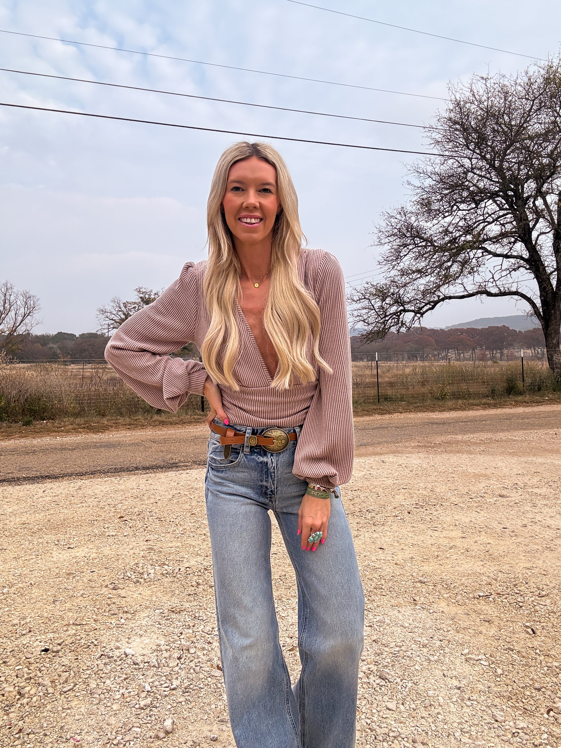 The Duval Bodysuit (Mocha) - The Vintage Emmie