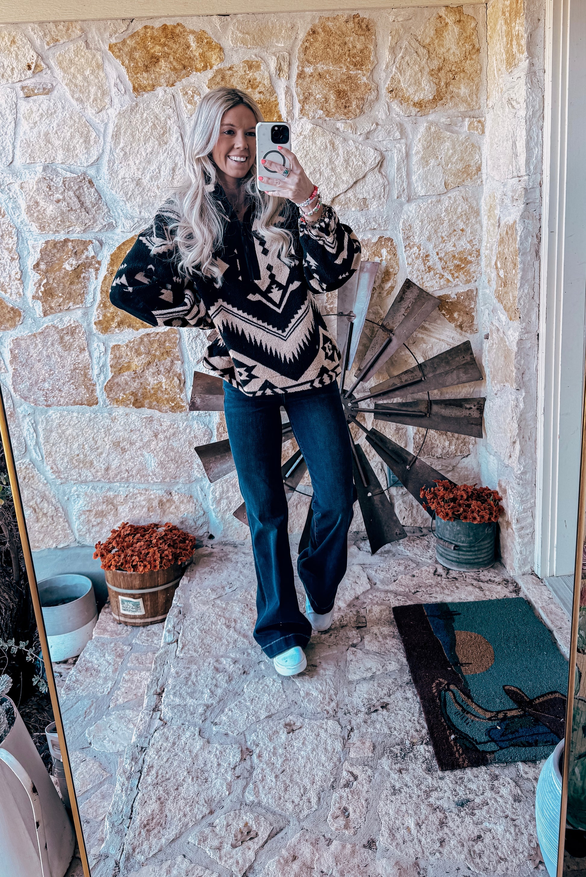 The Prairie Hill Sherpa Pullover - The Vintage Emmie