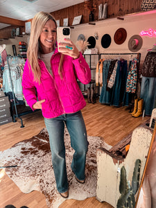 The Jericho Puffer Jacket (Hot Pink)