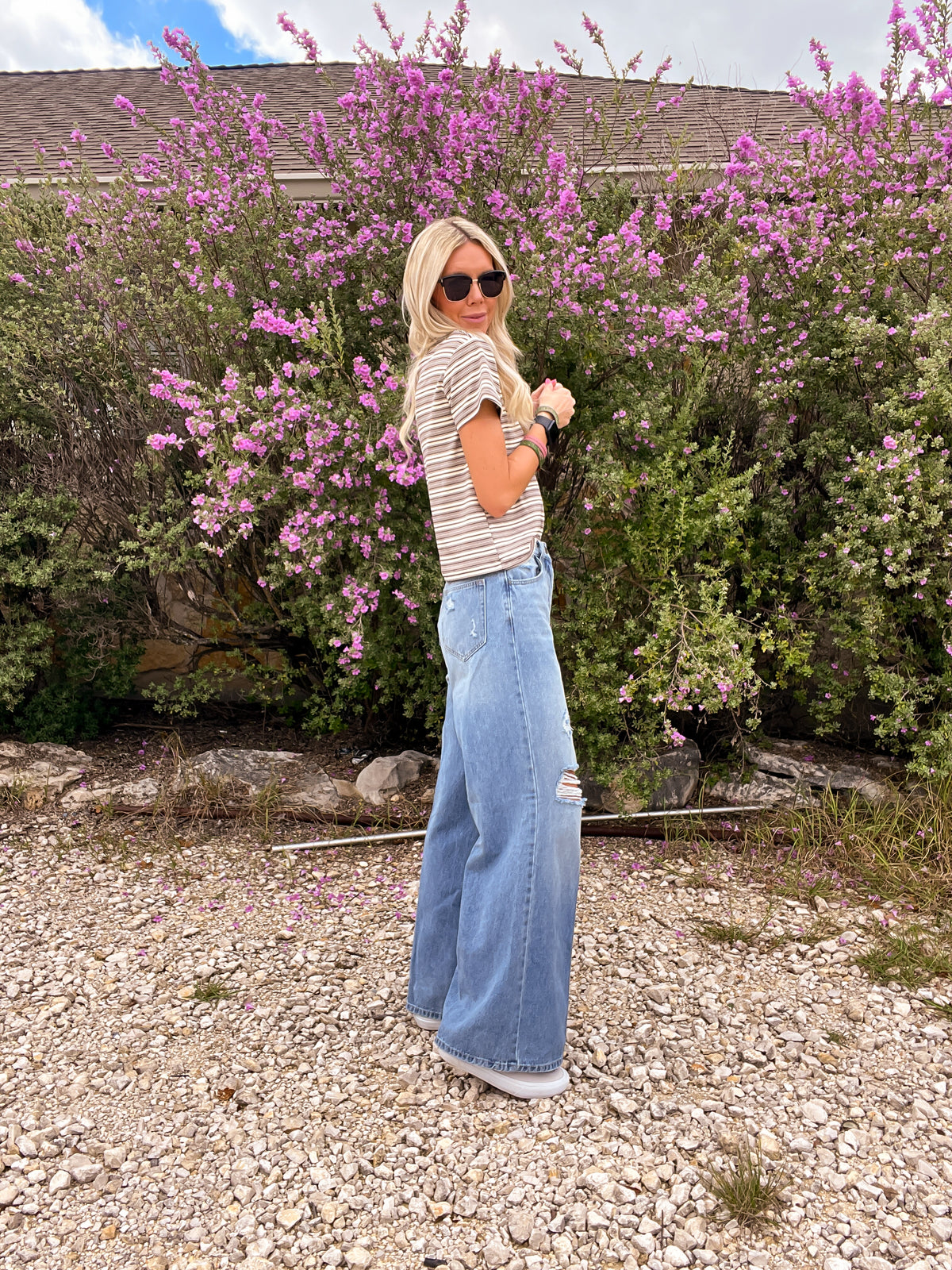 The Calloway Wide Leg Denim Jeans