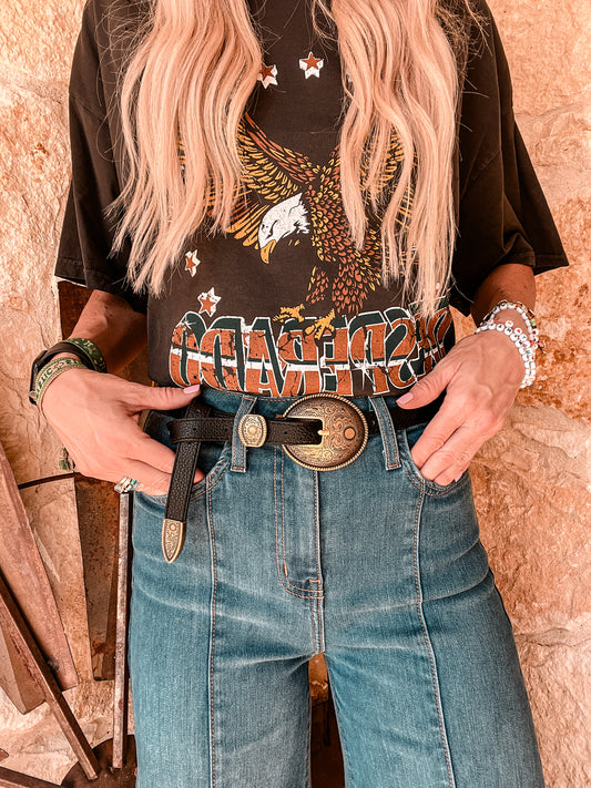 The Burleson Vintage Belt (Black)