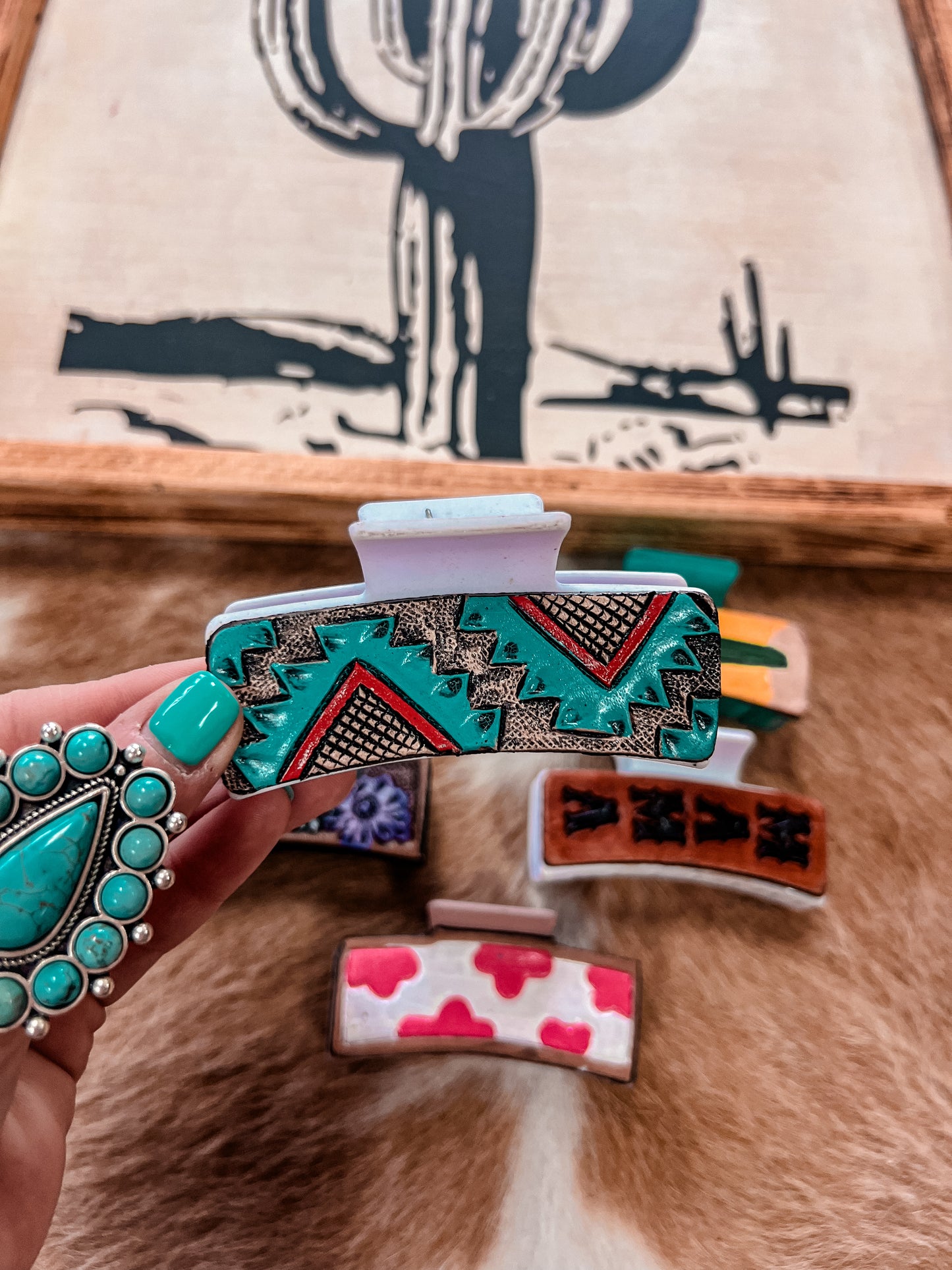 Western Claw Clip (Option 4) - The Vintage Emmie
